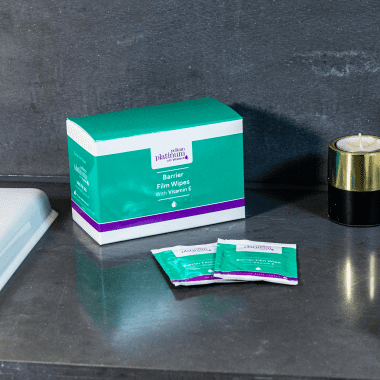 Platinum with Vitamin E Barrier Film Wipes